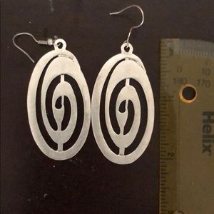 Silver handmade dangle earrings. NWOT!